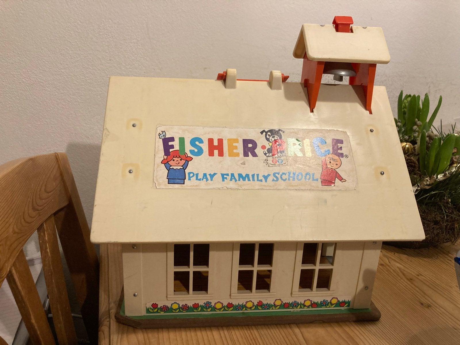 Vintage Fisher-Price Play Family School Speelset, Ophalen of Verzenden, Gebruikt, Speelset, Met geluid