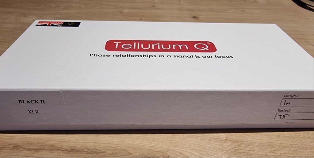 Tellurium Q Black II XLR 1m interlink, Audio, Tv en Foto, Audiokabels en Televisiekabels, Ophalen of Verzenden, Zo goed als nieuw