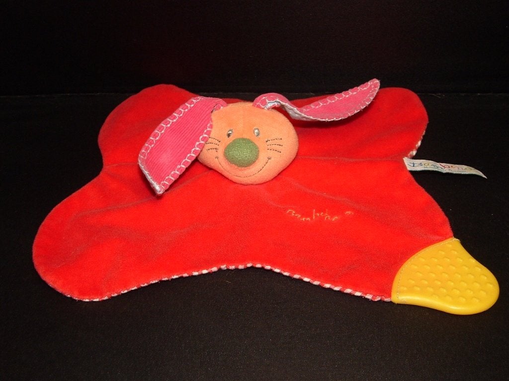 BAMBINO TIAMO KONIJN KNUFFELDOEKJE VELOURS ROOD. ME, Ophalen of Verzenden, Nieuw, Overige typen