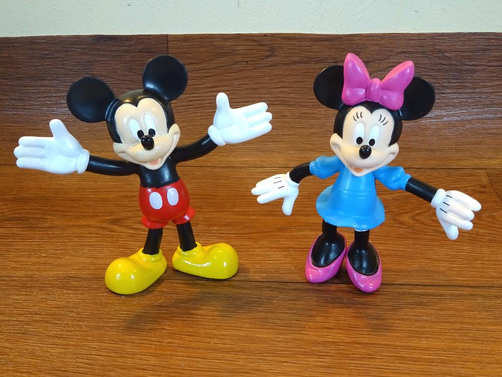 Mickey en Minnie Mouse Figuurtjes, Verzamelen, Disney, Zo goed als nieuw, Beeldje of Figuurtje, Mickey Mouse, Ophalen