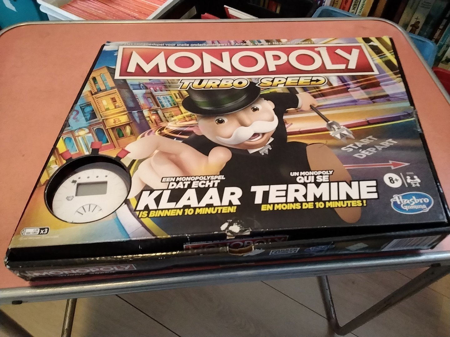 monopoly turbo speed € 7.50, Drie of vier spelers, Ophalen of Verzenden, Gebruikt