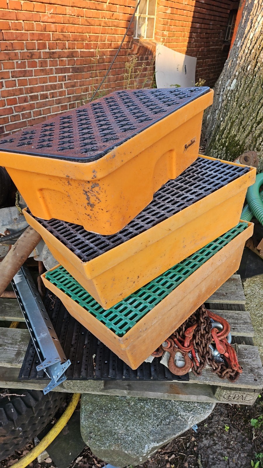 3x kunstof lekbak, Ophalen of Verzenden