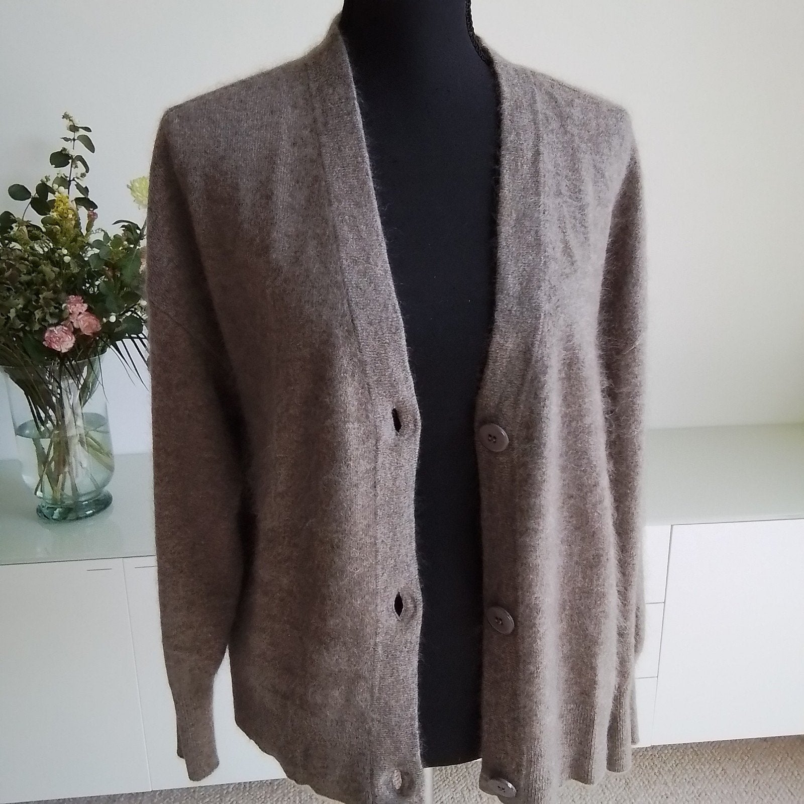 Bruin cashmere vest Les Tricots de Léa,  mt M, Verzenden, Nieuw, Maat 38/40 (M), Bruin