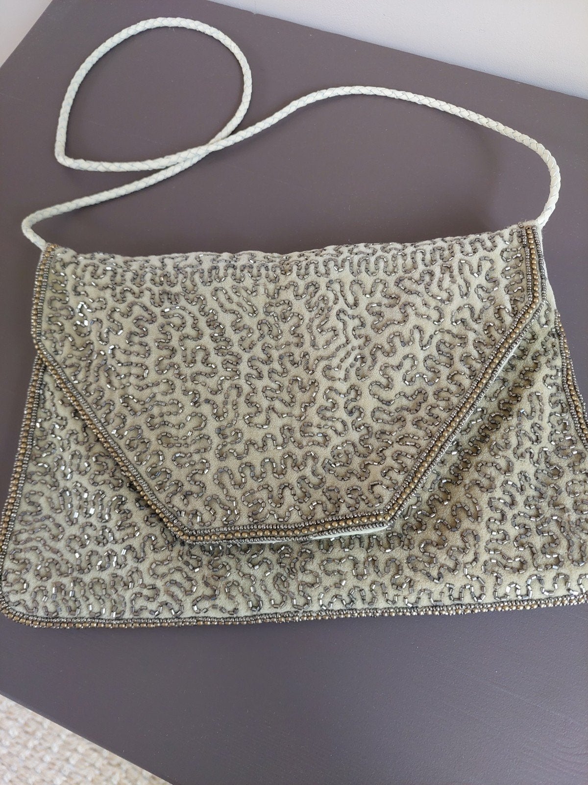 Vintage Antik Batik Clutch / Avondtas - Handgeborduurd, Sieraden, Tassen en Uiterlijk, Ophalen of Verzenden, Zo goed als nieuw