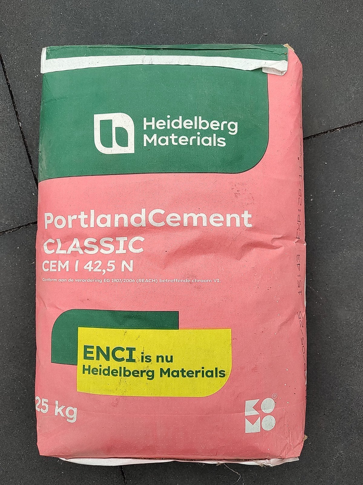portland cement 25 kg (onaangebroken verpakking), Ophalen