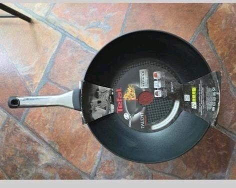 Tefal wokpan 28cm, Ophalen of Verzenden, Nieuw, Aluminium, Wok