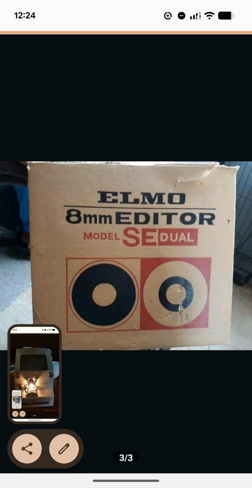 Elmo 8mm Editor SE Dual - Vintage Film Bewerker, Ophalen of Verzenden, Gebruikt, Overige typen