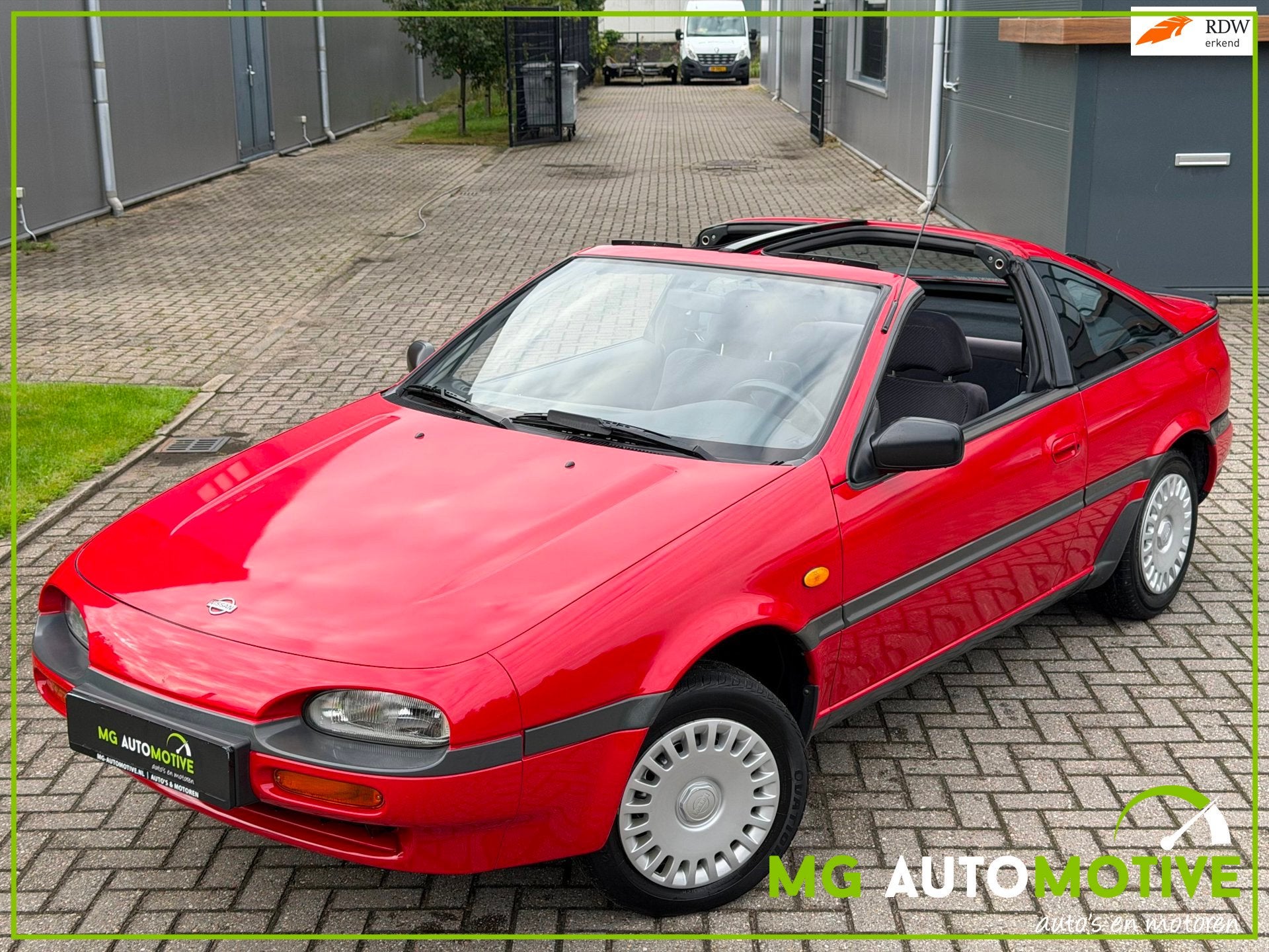 Nissan 100 NX 1.6 SLX AUTOMAAT | TARGA | UNIEKE AUTO!, Auto's, Stof, Gebruikt, Zwart, 4 cilinders