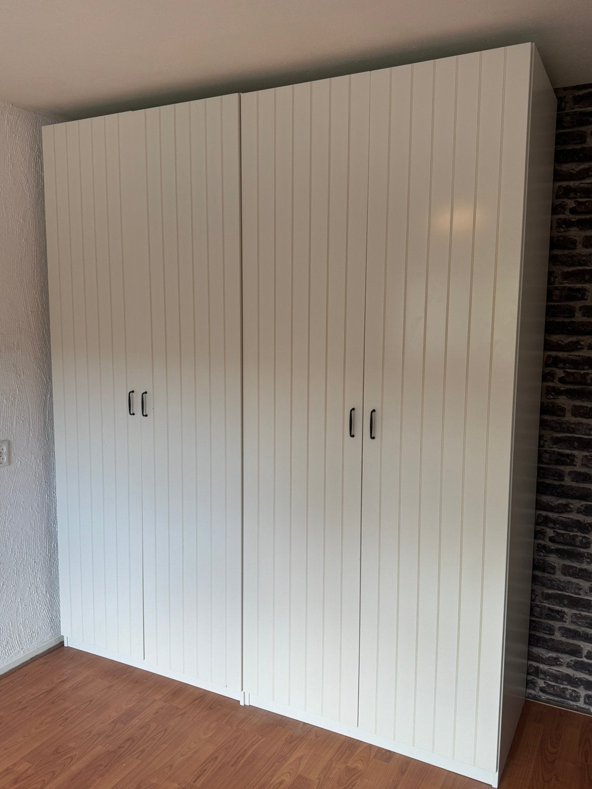 2x Ikea Pax kasten met deuren 100x58x236 cm wit, Ophalen, Gebruikt, 200 cm of meer, 50 tot 100 cm