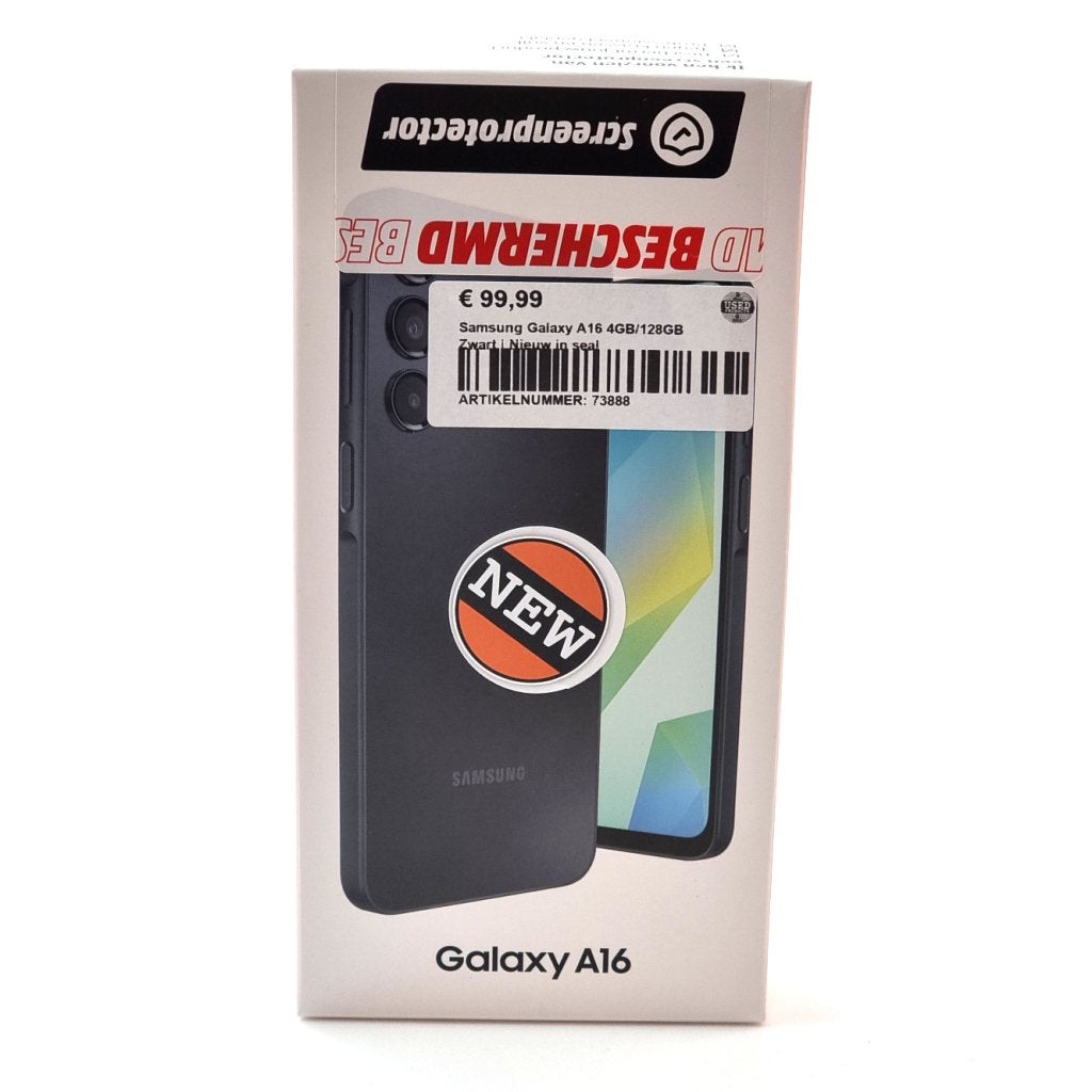 Samsung Galaxy A16 4GB/128GB Zwart | Nieuw in seal, Samsung, Gebruikt, Support@Samsung.com, 129, Samsung-ro, Yeongtong-gu
Suwon-si, Gyeonggi-do 16677
South Korea