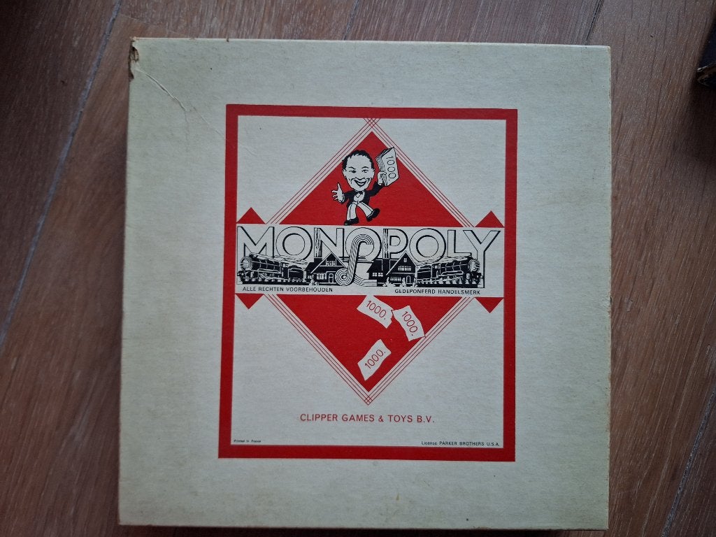 Monopoly van Clipper Ganes, Hobby en Vrije tijd, Ophalen of Verzenden, Gebruikt, Clipper