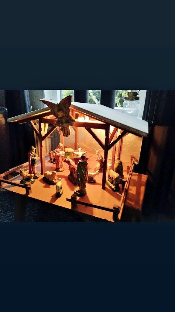 Antieke Kerststal, Ophalen of Verzenden, Gebruikt
