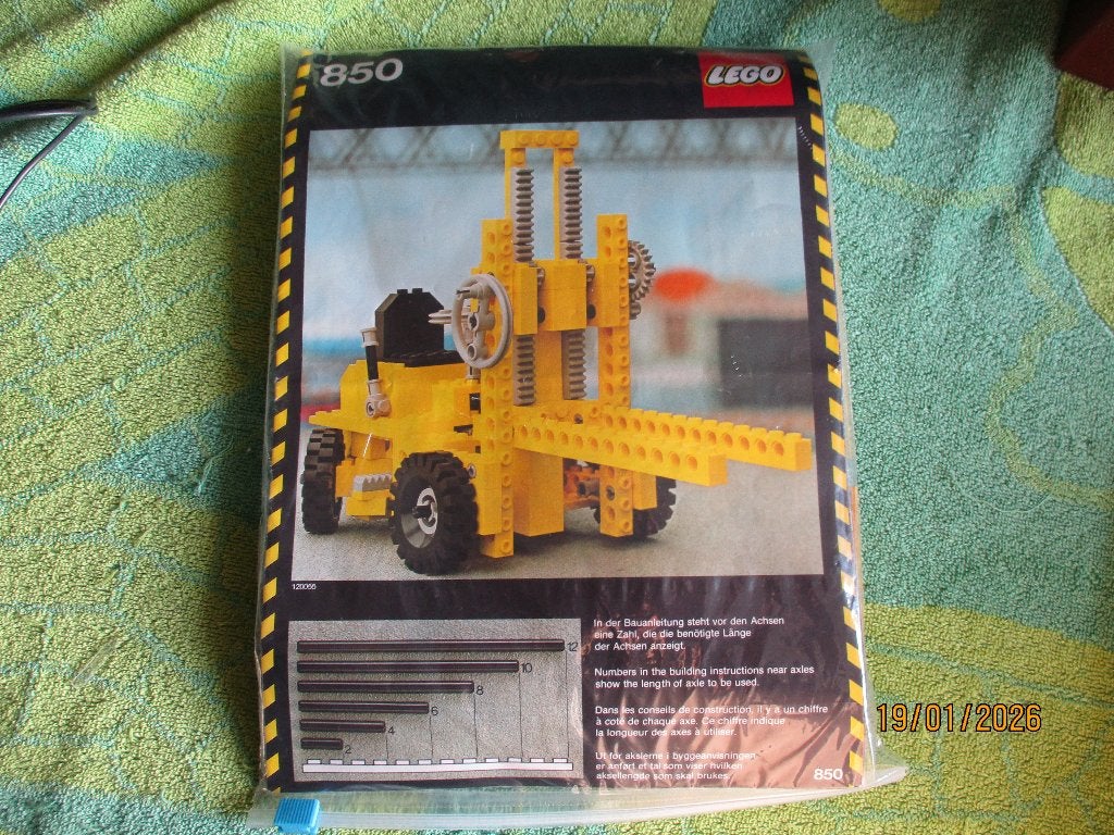 lego technic Set 850 Fork lift truck, Ophalen of Verzenden, Gebruikt, Complete set, Duplo