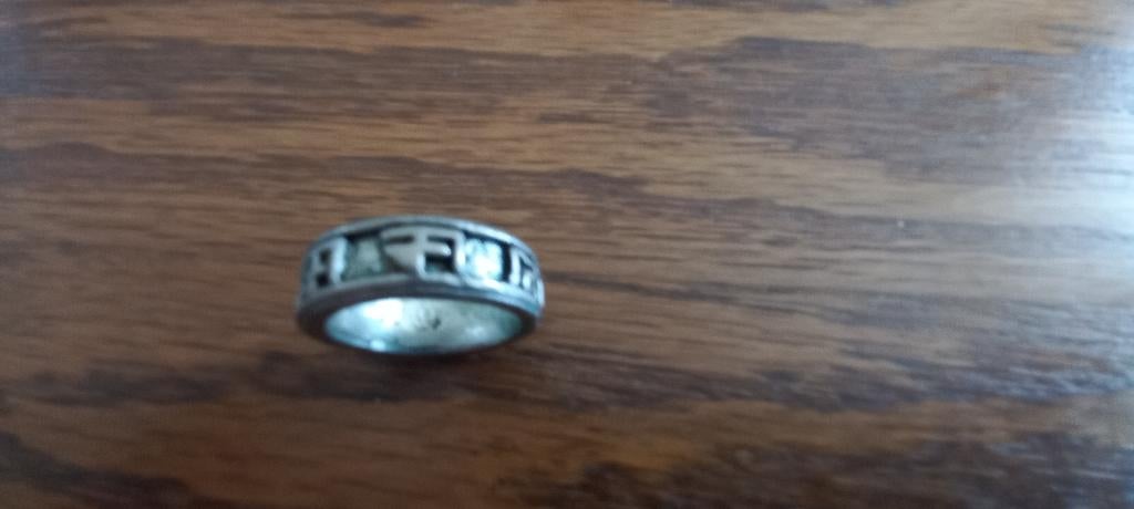 Leuke ring., Ophalen, Gebruikt, IJzer of Staal, Dame of Heer