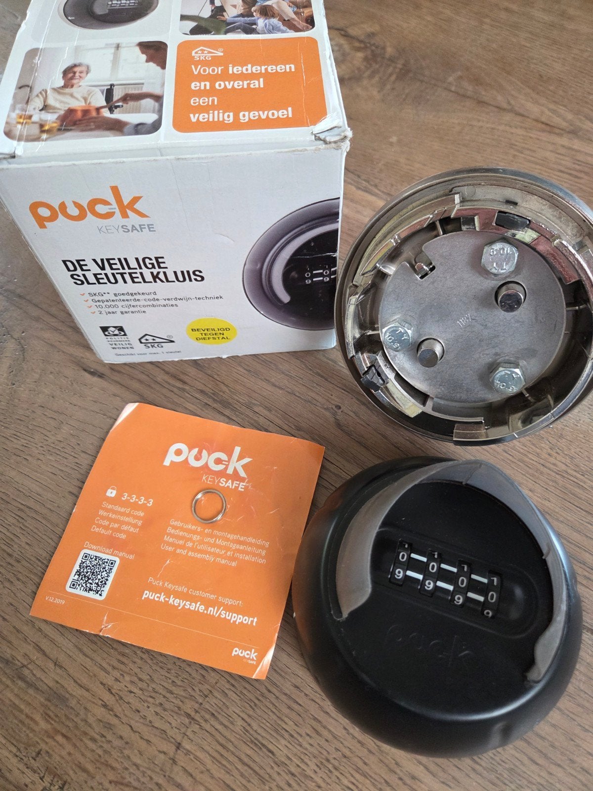 Puck Keysafe Sleutelkluis met Cijfercode, Doe-het-zelf en Verbouw, Alarmsystemen, Zo goed als nieuw, Overige typen, Overige soorten