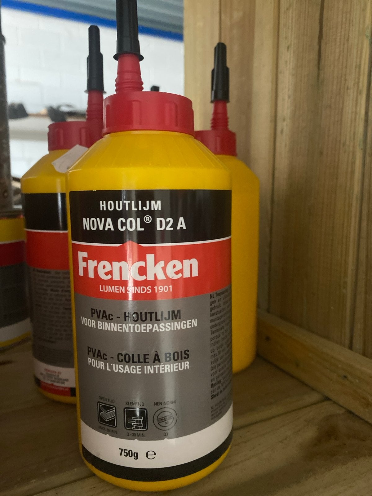 4x Frencken Nova Col D2A Houtlijm - Nieuw, Onbekend, Nieuw, Ophalen of Verzenden, Onbekend