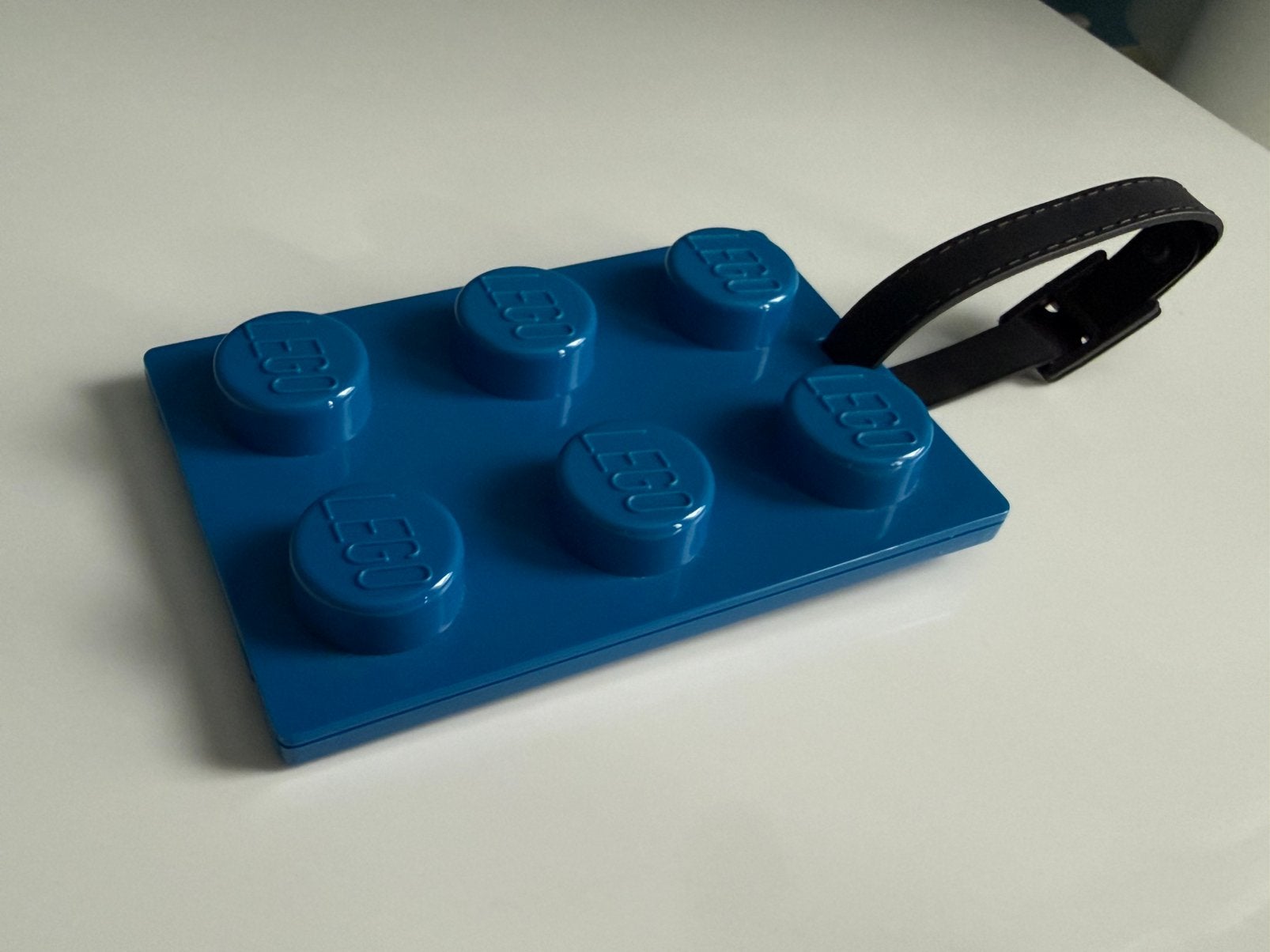 Original LEGO Luggage Tag / Bagagelabel – Blue 2x3 Brick, Overige thema's, Verzenden, Lego, Accessoire