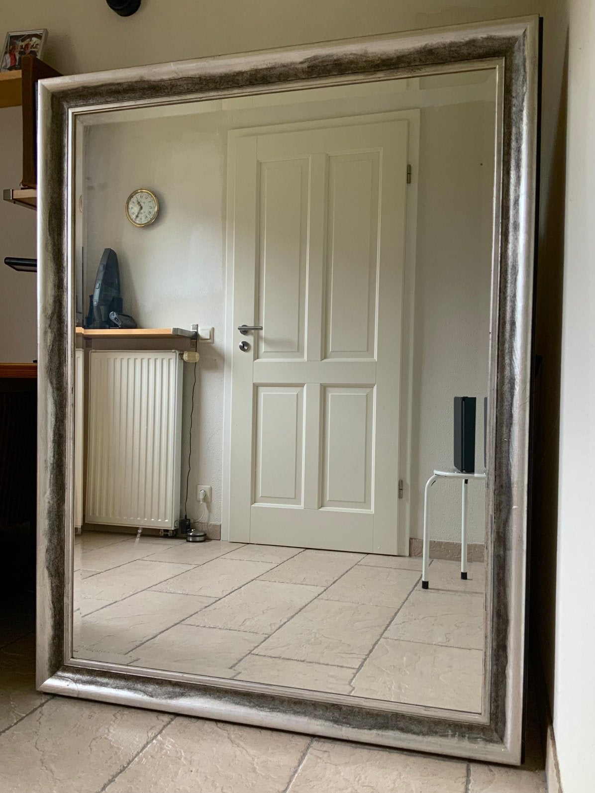 Spiegel in facet geslepen glas, Huis en Inrichting, Ophalen, 100 tot 150 cm, Zo goed als nieuw, 100 tot 125 cm