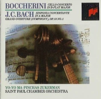 Boccherini, Bach, Zukerman Cello Concerto CD, Gebruikt, Overige typen, Ophalen of Verzenden, Barok
