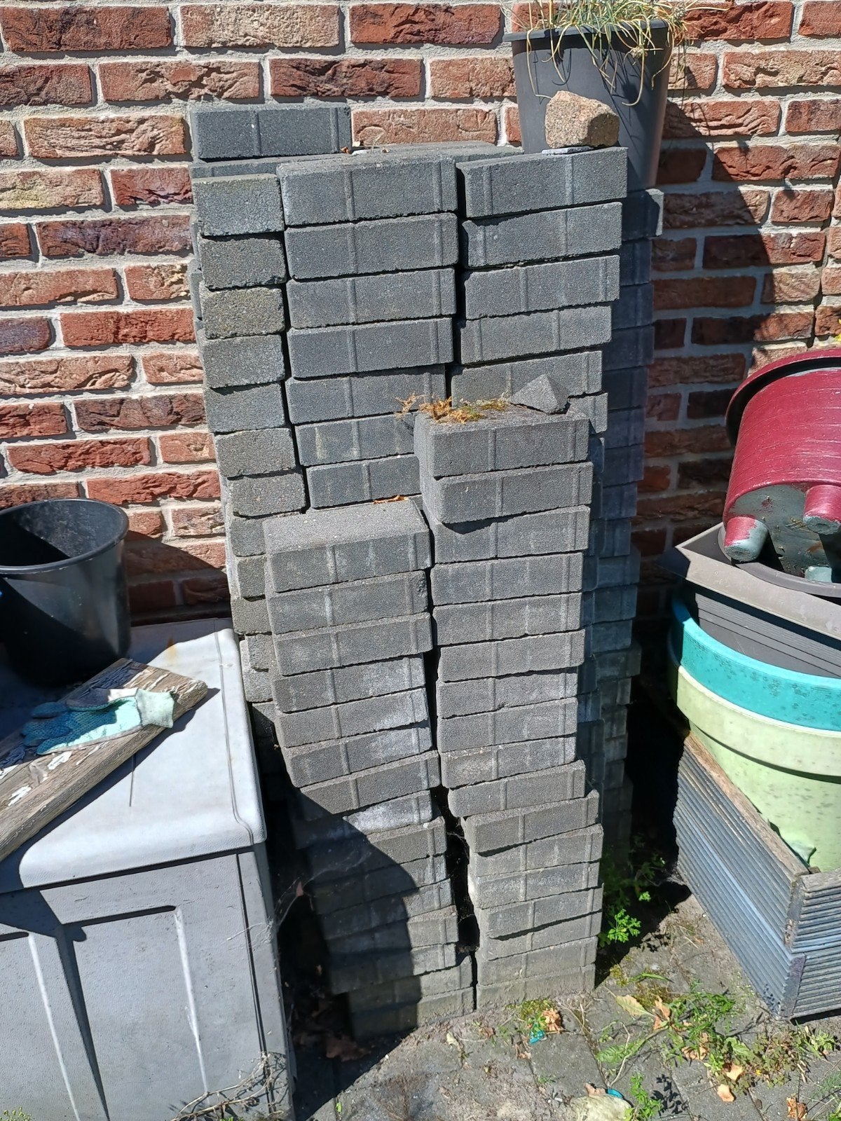 Straatstenen, Tuin en Terras, Ophalen, Gebruikt, Beton, Klinkers