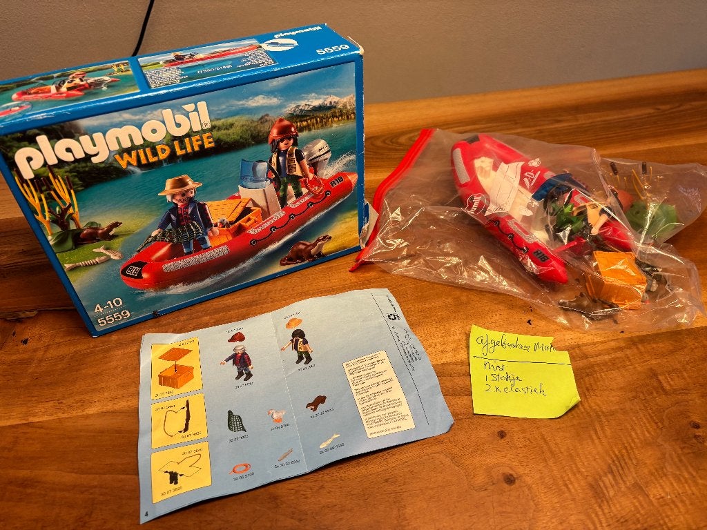 playmobil 5559 speedboot stropers, Wild life, Complete set, Ophalen of Verzenden, Zo goed als nieuw
