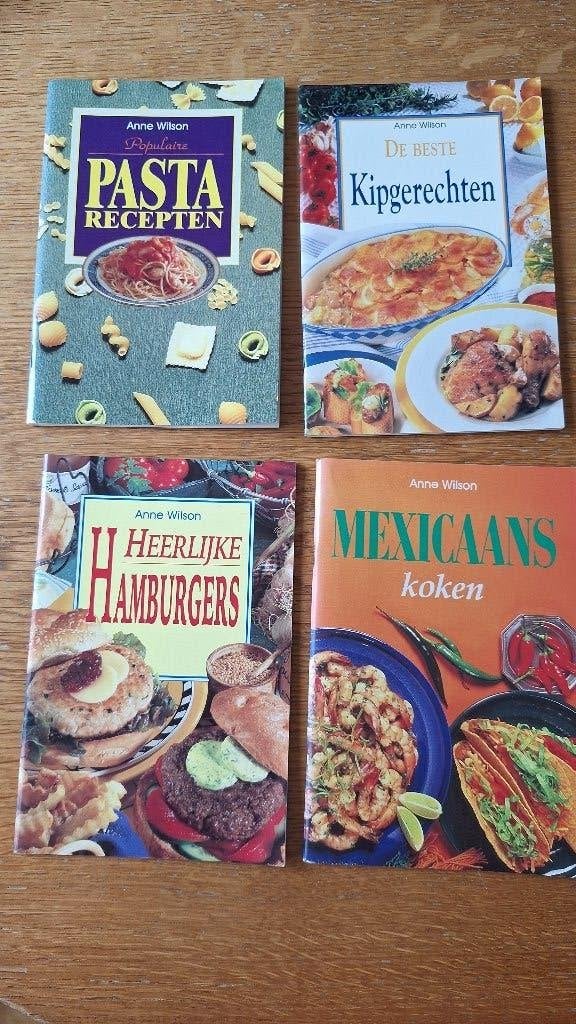 4 kookboeken van Anne Wilson kipgerechten, mexicaans,, Boeken, Ophalen of Verzenden, Zo goed als nieuw, Anne Wilson