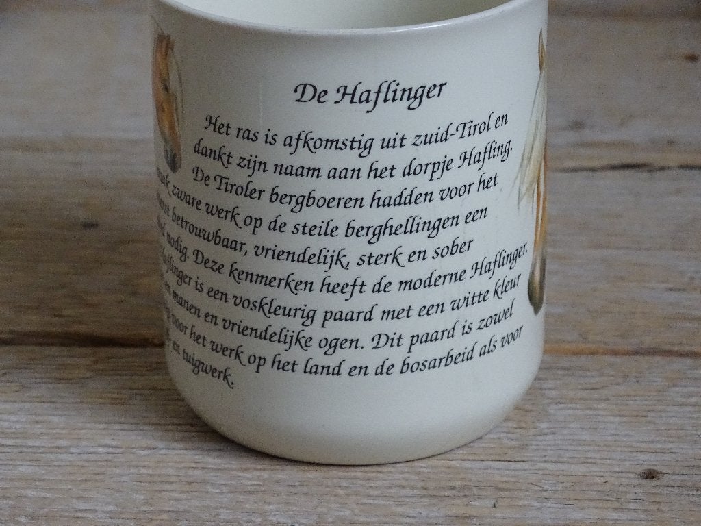 1x Mok, HAFLINGER, zo goed als nieuw, Ophalen of Verzenden, Zo goed als nieuw, Overige stijlen, Kop(pen) en/of Schotel(s)