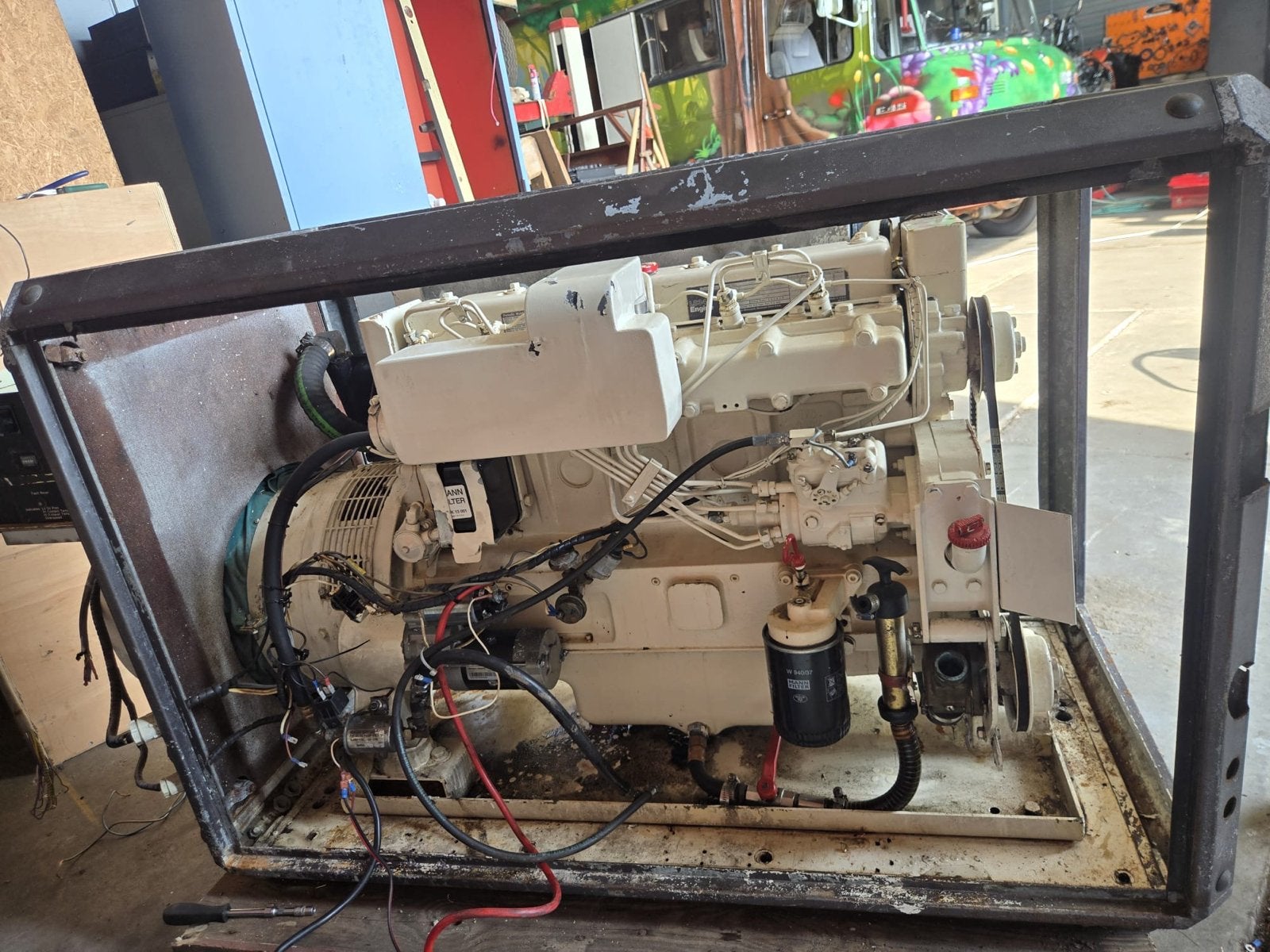 Generator McGraw-Edison L634 Diesel generator 25 kVA, Ophalen of Verzenden, Gebruikt, Diesel, 30 pk of meer