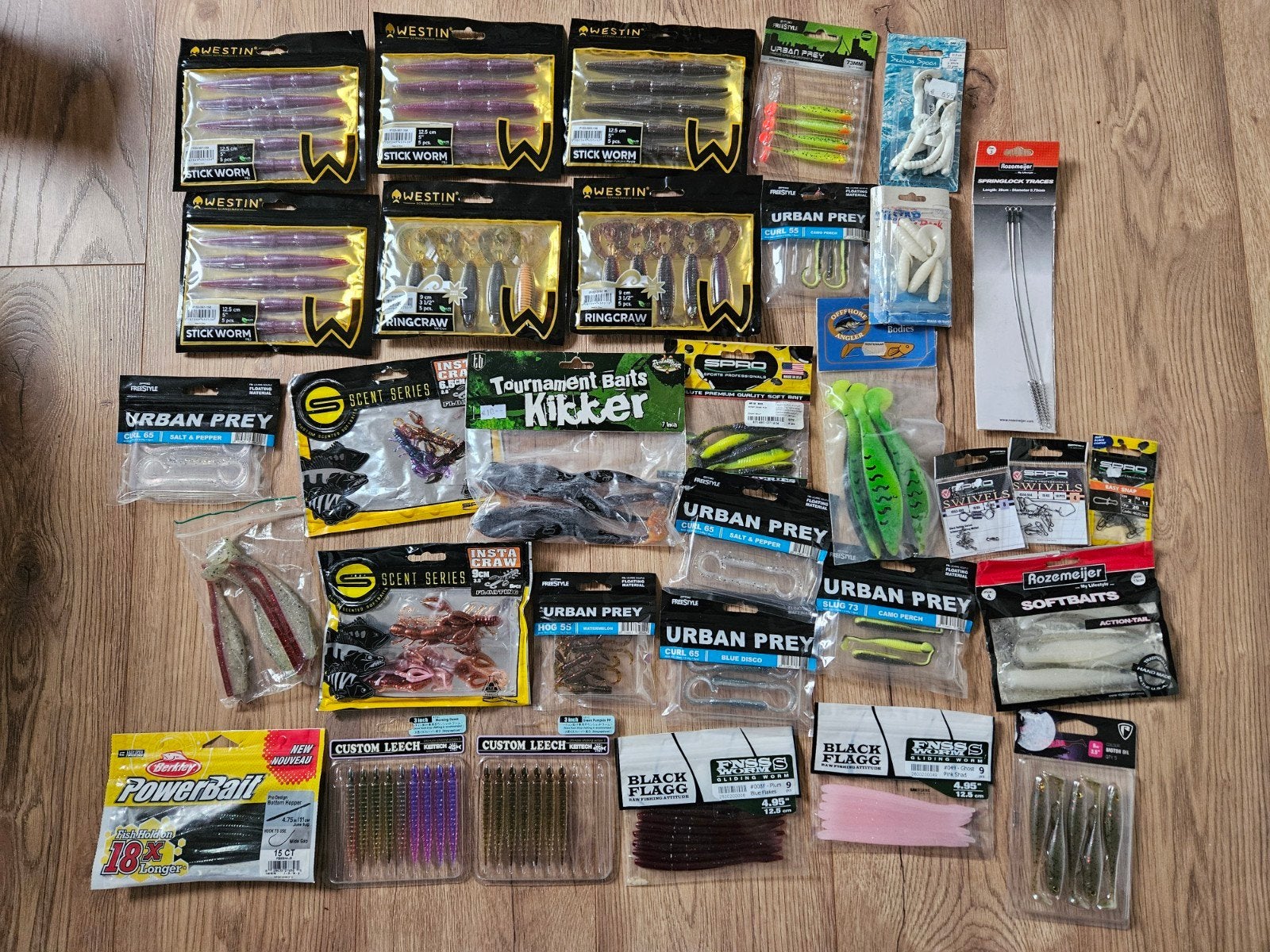 32 verpakkingen Keitech Spro Westin Fox Rage etc, Ophalen of Verzenden, Nieuw, Overige typen