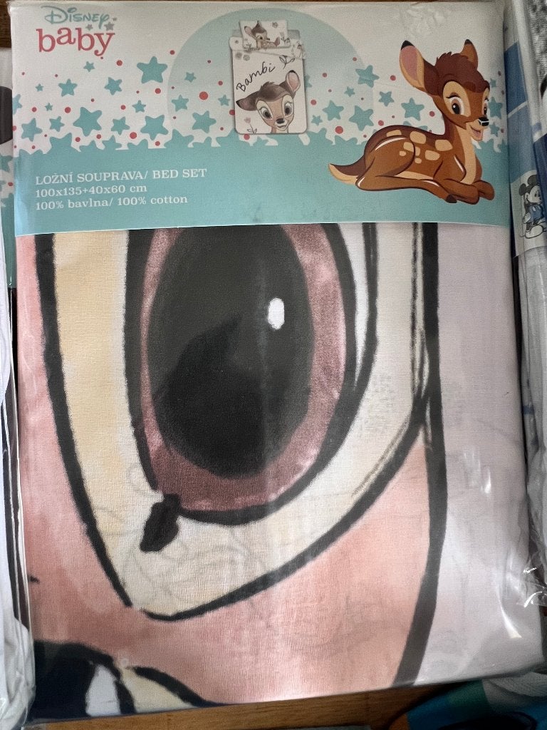 Bambi Peuter dekbedovertrek 100x135cm, Ophalen of Verzenden, Bambi of Dumbo, Nieuw, Kleding of Textiel