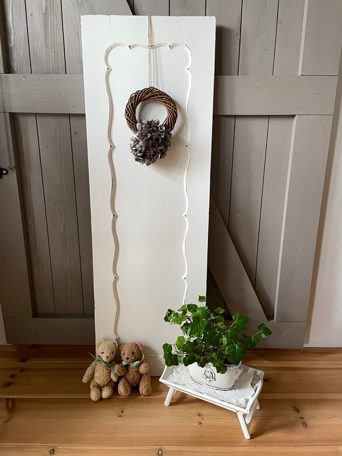 Wit brocante paneel, Antiek en Kunst, Ophalen