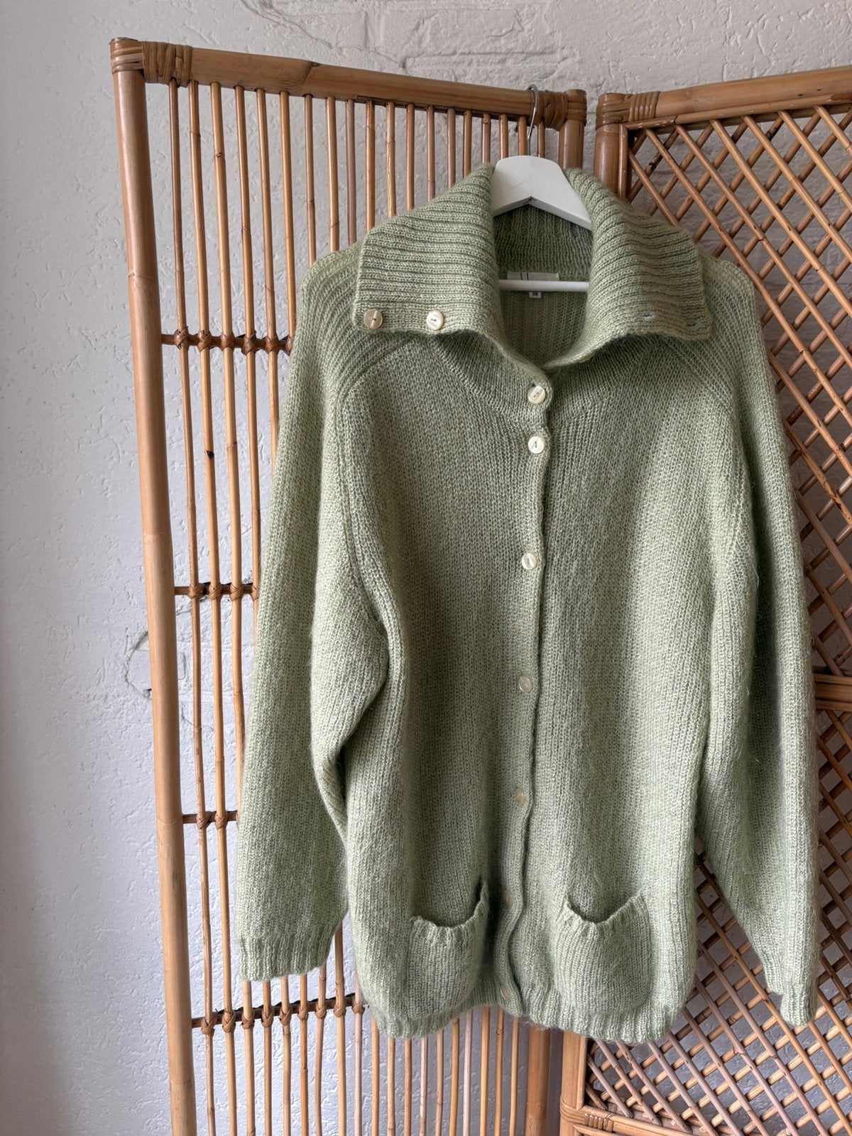 Bakkarat vest mohair wol groen 38, Ophalen of Verzenden, Zo goed als nieuw, Maat 38/40 (M), Groen