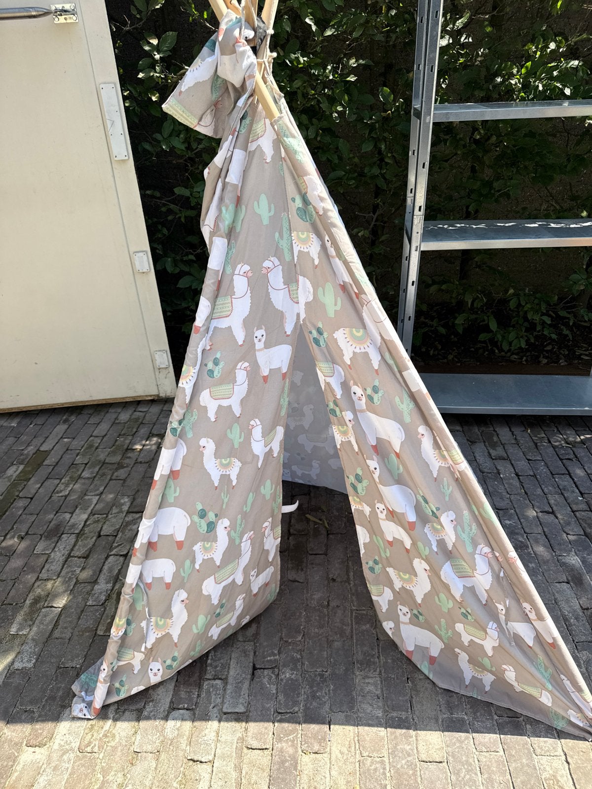 Leuke kinder tipi tent met lama en cactus print, Ophalen, Gebruikt
