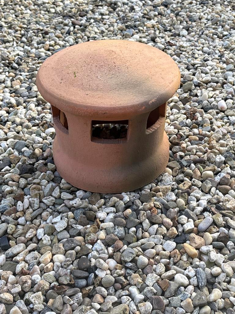Terracotta Schoorsteenkap - Doorsnede 21cm, Gebruikt, Minder dan 30 cm, Overige typen, Minder dan 60 cm