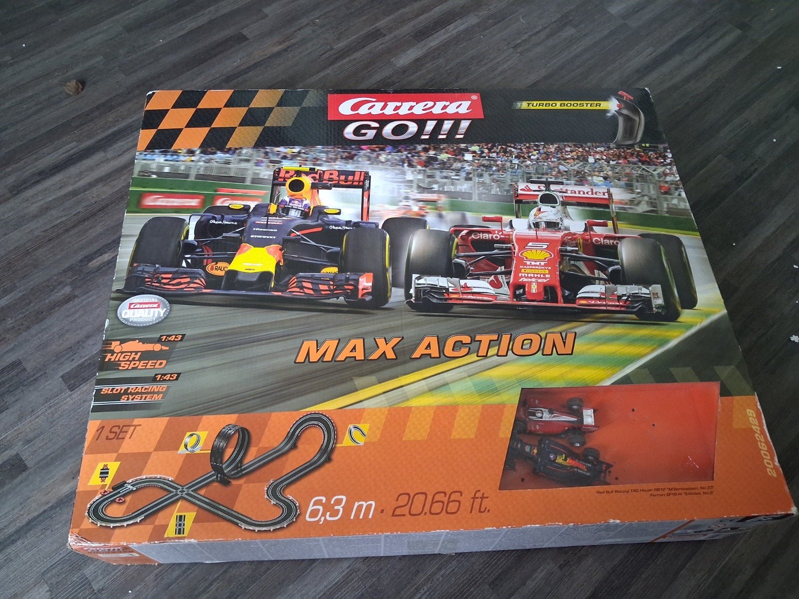 Carrera GO!!! Max Action Racebaan - Formule 1, Ophalen of Verzenden, Zo goed als nieuw, Elektrisch, Carrera