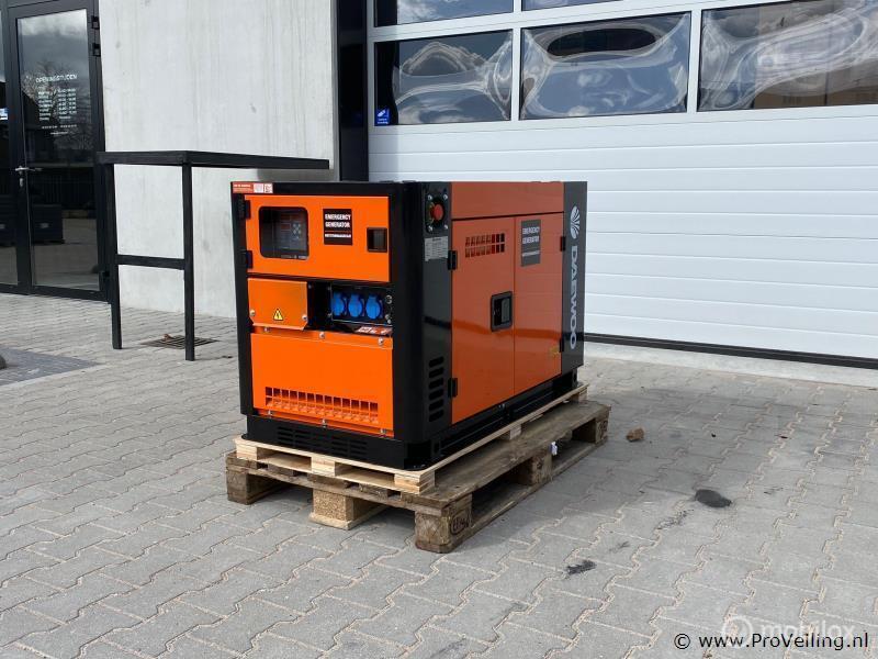 Online Veiling: Daewoo DAGFS-15AC diesel stroomgenerator, Nieuw