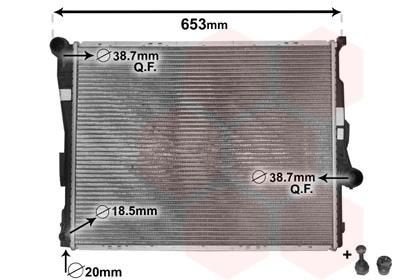 Radiateur 580x450x30 MM schakel BMW 3 serie E46 17119071518, Auto-onderdelen, -, -, Nieuw, Ophalen of Verzenden