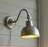 Riviera Maison wandlamp Factory 56 - industrieel aluminium, Met schakelaar, Ophalen of Verzenden, Zo goed als nieuw, Metaal