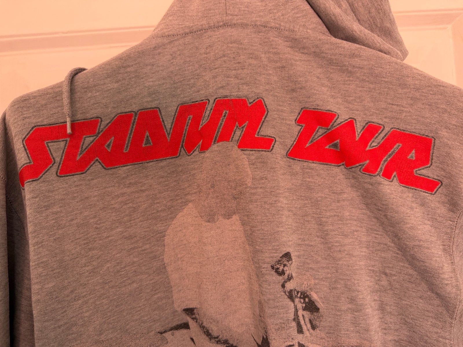 Justin Bieber Stadium Tour 2017 Hoodie - Tour Merchandise, Ophalen of Verzenden, Gedragen, Maat 52/54 (L), Grijs