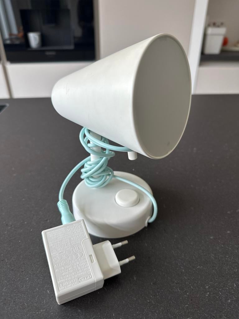 IKEA LED lampje - Wit met blauw snoer, Ophalen of Verzenden, Zo goed als nieuw