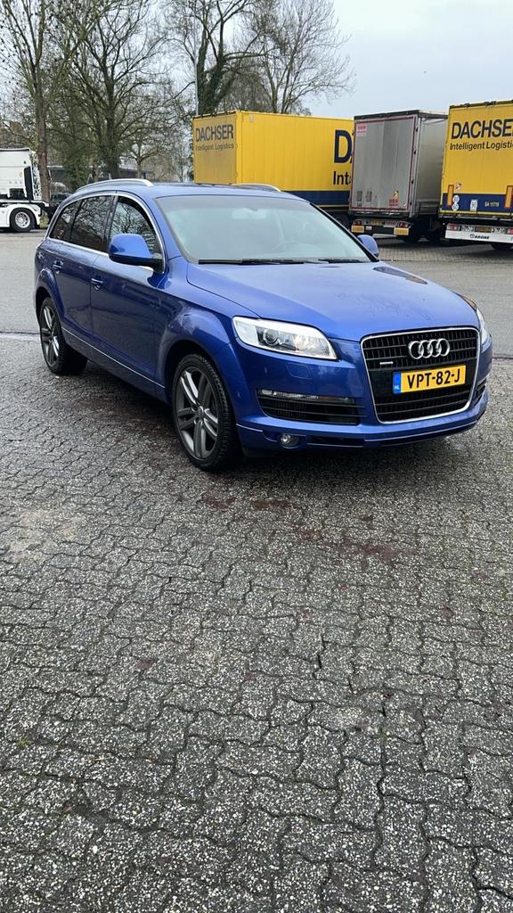 Audi Q7 3.0TDI grijs kenteken, Auto's, Bestelauto's, Automaat, 232 pk, 2270 kg, Zwart