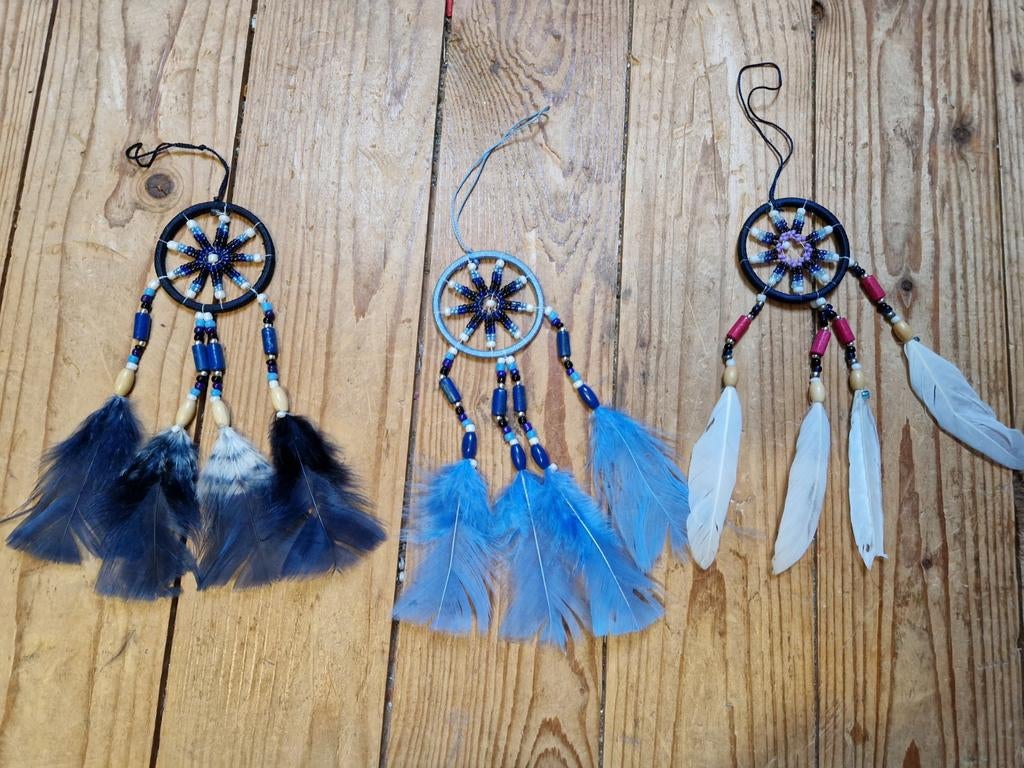 3 dromenvangers blauw wit, Western, Ophalen of Verzenden, Zo goed als nieuw, Wit