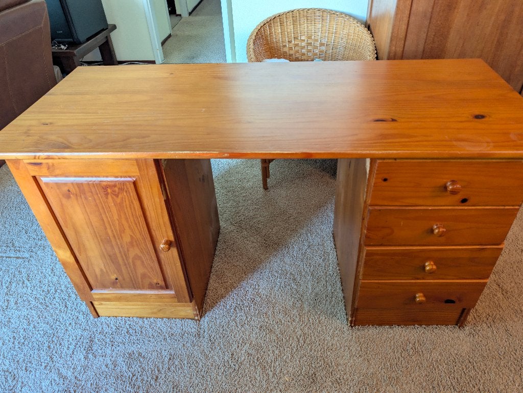 Wooden desk, Ophalen, Gebruikt, Hout, Overige merken