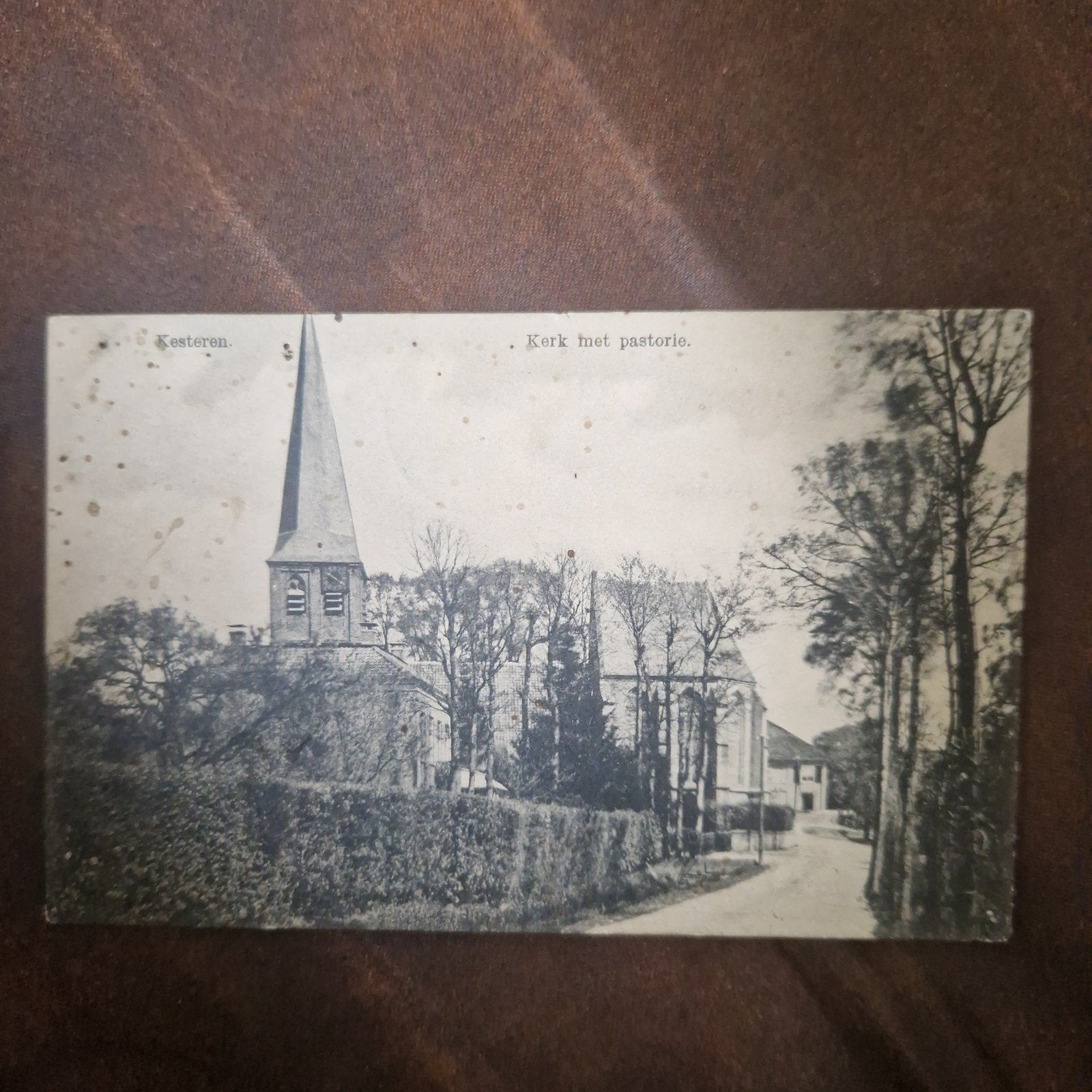 Ansichtkaart Kerk met Pastorie, Ophalen of Verzenden, Voor 1920