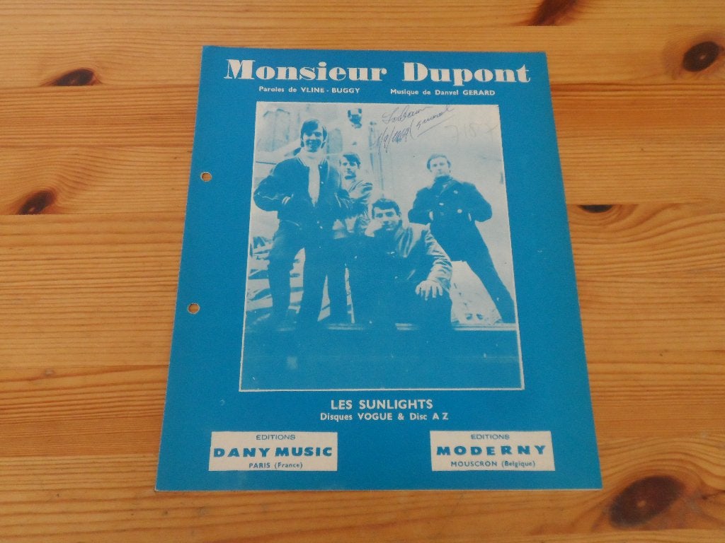 Monsieur dupont - les sunlights gerard / vline - buggy, Gebruikt, Gitaar, Ophalen of Verzenden, Artiest of Componist