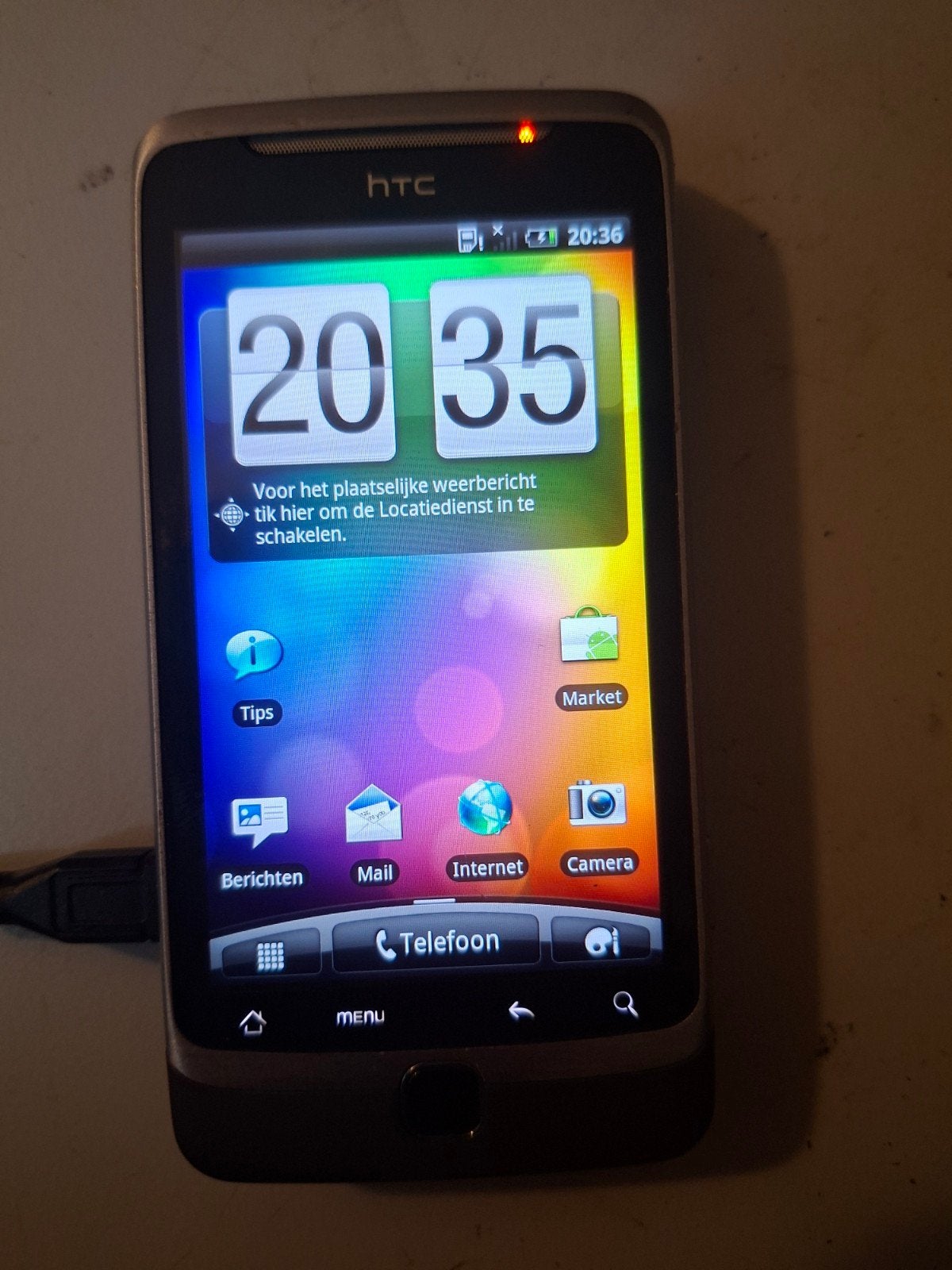 Vintage HTC Android 2.33 - Zeldzaam verzamelobject, Telecommunicatie, Mobiele telefoons | HTC, HTC, Gebruikt, Zwart, Fysiek toetsenbord
