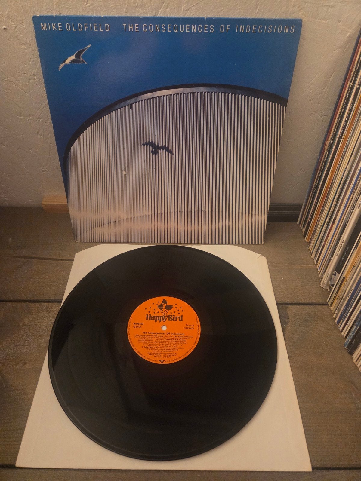 Mike Oldfield - The Consequences of Indecisions LP, LP, Rock, Gebruikt, Ophalen of Verzenden