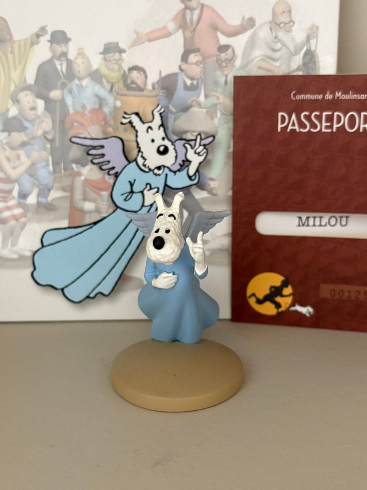 Kuifje/Tintin beeld Bobbie Engel Moulinsart, Ophalen of Verzenden, Kuifje, Zo goed als nieuw, Beeldje of Figuurtje