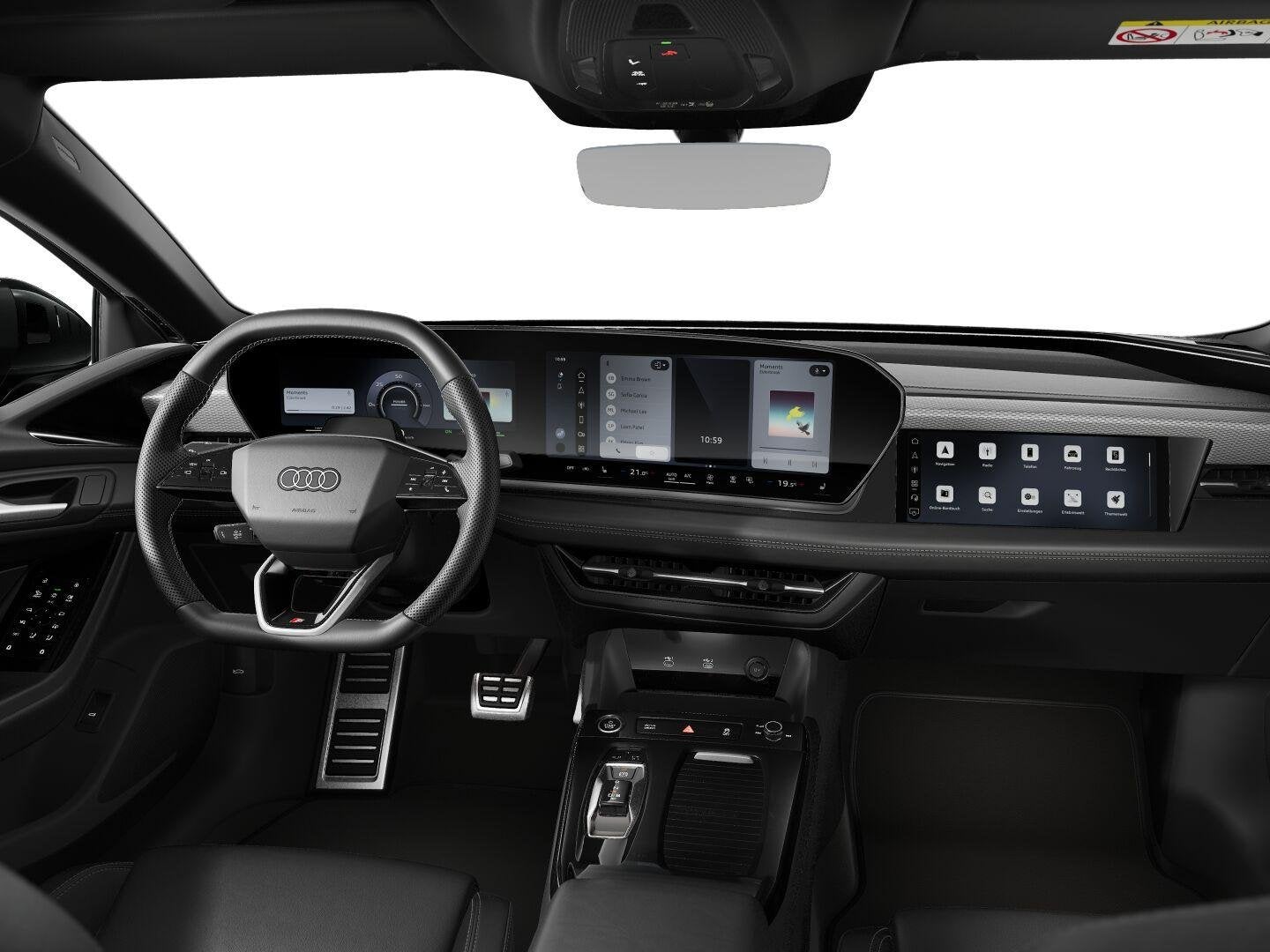 Audi A6 e-tron Sportback S edition (C1) e-tron 83 kWh 210 kW, Auto's, Zwart, Automatische klimaatregeling, Zilver of Grijs, 627 km