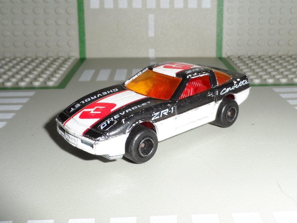 Majorette - Chevrolet Corvette "3" - Vintage 1:64, Ophalen of Verzenden, Gebruikt, Auto